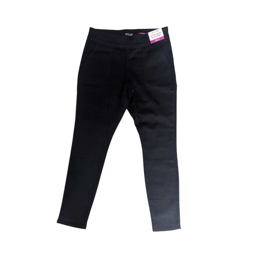 Pull On Black Skinny Jeans